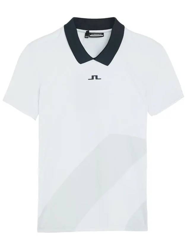 Women's BEA Collar Short Sleeve T-Shirt White - J.LINDEBERG - BALAAN 3