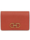 Gancini Leather Card Wallet Lamas - SALVATORE FERRAGAMO - BALAAN 2