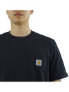 Pocket Short Sleeve T-Shirt Black - CARHARTT WIP - BALAAN 7