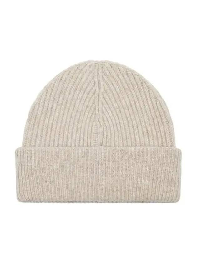 Women's Logo Wool Beanie Sand Beige - GANNI - BALAAN 3