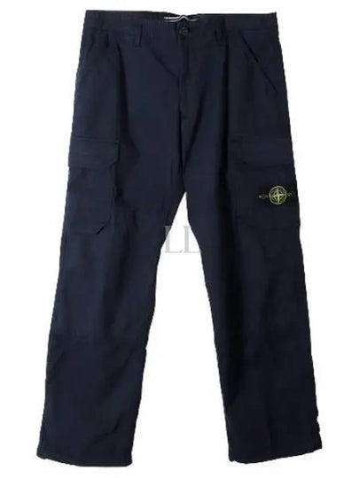 Pantaloni Comfort Fit Cargo Straight Pants Navy - STONE ISLAND - BALAAN 2