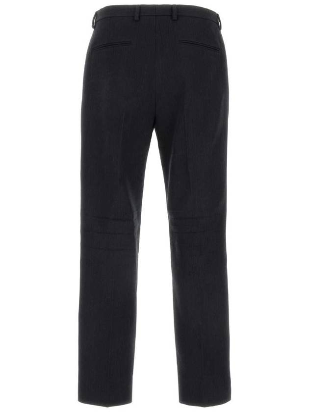 Crease detail wool straight pants dark gray - GUCCI - BALAAN 3