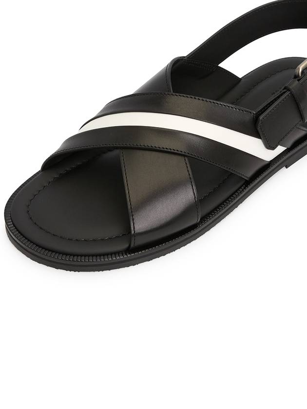 Jamilo strap leather sandals black - BALLY - BALAAN 8