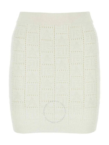 Balmain Monogram Mesh Mini Skirt, Brand Size 36 (US Size 4) - BALMAIN - BALAAN 1