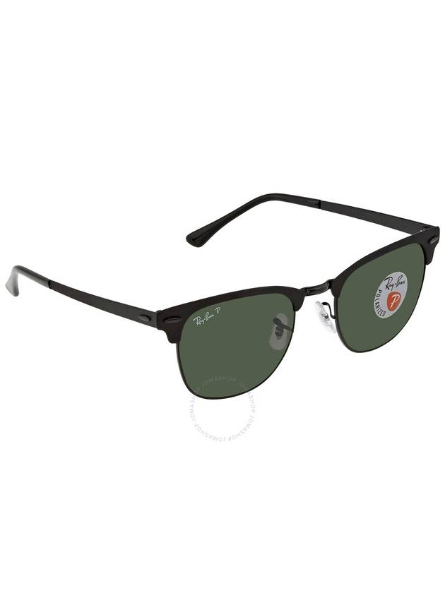 Ray Ban Clubmaster Metal Polarized Green Classic G-15 Unisex Sunglasses RB3716 186/58 51 - RAY-BAN - BALAAN 3