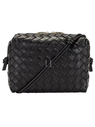 Loop Intrecciato Weaving Small Cross Bag Black - BOTTEGA VENETA - BALAAN 2