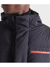 Logo Light Re-Nylon Down Padded Jacket Black - PRADA - BALAAN 4