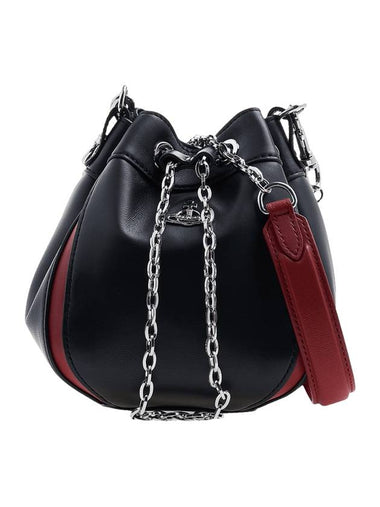 Chrissy Small Bucket Bag Black - VIVIENNE WESTWOOD - BALAAN 1