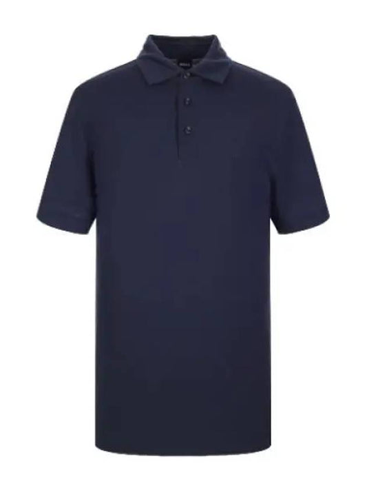 Boss Lyocell Polo Shirt Regular Fit Collar T - HUGO BOSS - BALAAN 1