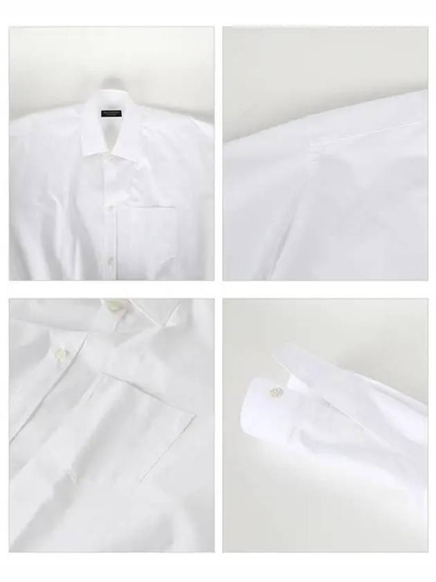 Cocoon Long Sleeve Shirt White - BALENCIAGA - BALAAN 5