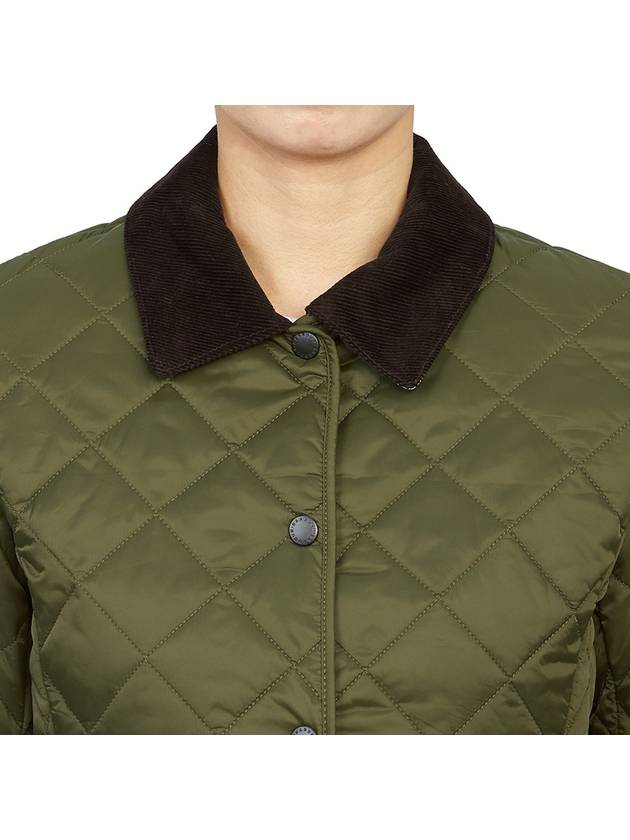 Deveron Quilting Jacket Pale Pink Olive - BARBOUR - BALAAN 9