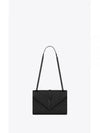 Monogram Envelope Medium Shoulder Bag Black - SAINT LAURENT - BALAAN 2