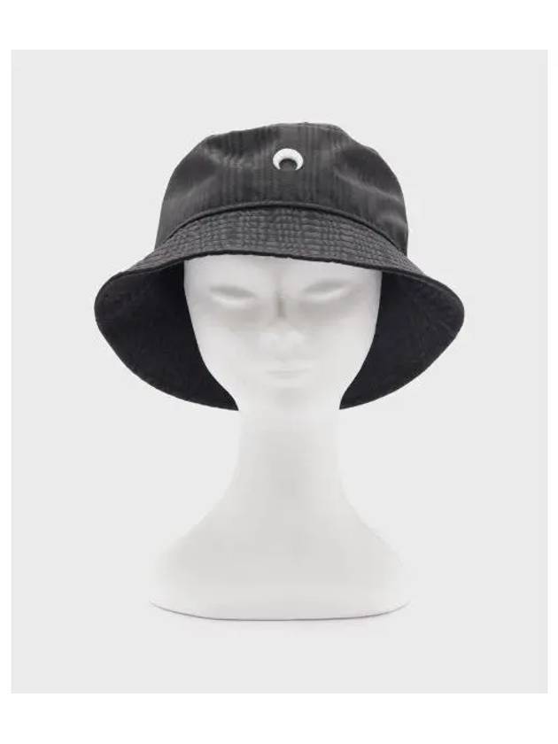 U REGENERATED MOIRE BUCKET HAT BLACK - MARINE SERRE - BALAAN 1