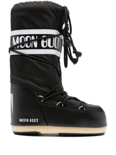 Logo Snow Winter Boots Black - MOON BOOT - BALAAN 1