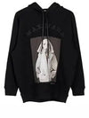 Lillo Graphic Print Cotton Hoodie Black - MAX MARA - BALAAN 6