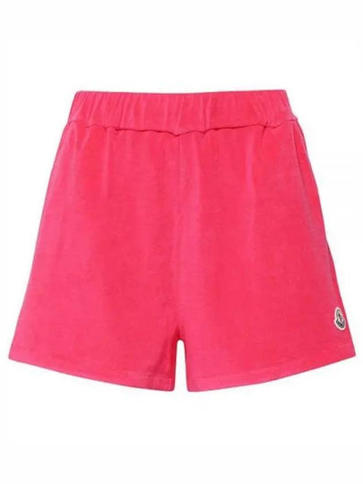 Women's Terrycloth Shorts Fuchsia - MONCLER - BALAAN 2