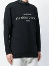 Lettering Sweatshirt Black NUS18492 - IH NOM UH NIT - BALAAN 2