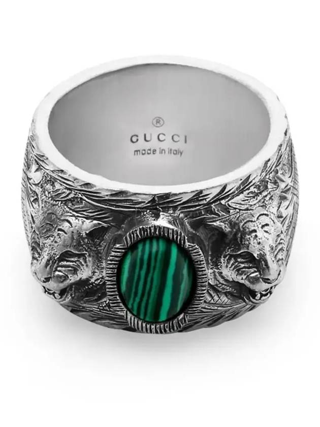 Garden Feline Head Ring Silver - GUCCI - BALAAN 4