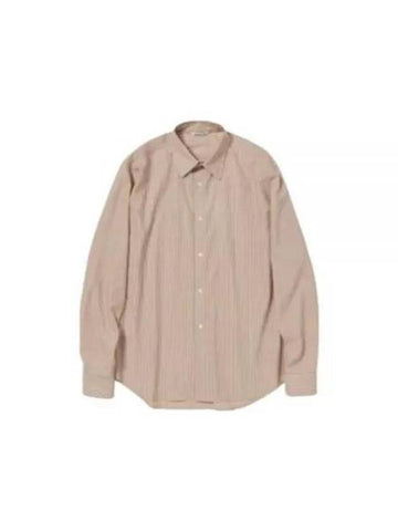 Long Sleeve Shirt A24SS01WW Free LIGHT BROWN STRIPE - AURALEE - BALAAN 1