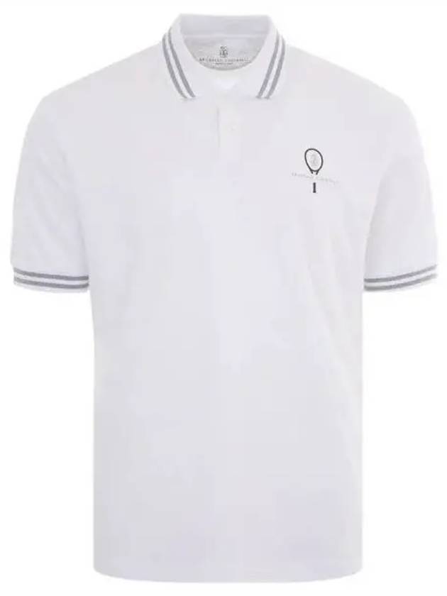 Tennis logo short sleeve t shirt 271601 - BRUNELLO CUCINELLI - BALAAN 1