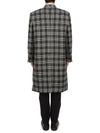 Men's Prince Of Wales Lambswool Single Coat Medium Grey - THOM BROWNE - BALAAN 6