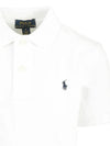 Kids Pony Embroidered Collar T Shirt White 603252 004 - POLO RALPH LAUREN - BALAAN 4