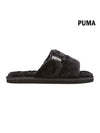 Fluff Solo BX Fur Slippers Black - PUMA - BALAAN 1