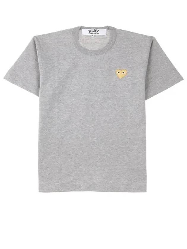 M Gold Wappen T Shirt Gray AZ T216 051 3 - COMME DES GARCONS - BALAAN 1