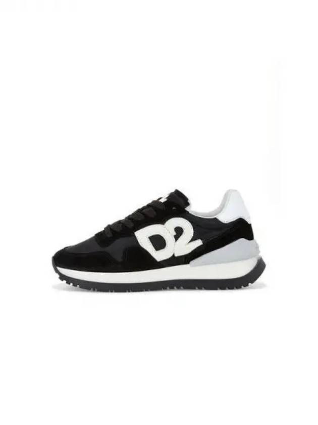 Women's RUNNING D2 Patch Sneakers Black 271149 - DSQUARED2 - BALAAN 1