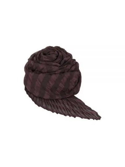 Boumura Shibori Scarf Chocolate Brown - ISSEY MIYAKE - BALAAN 2