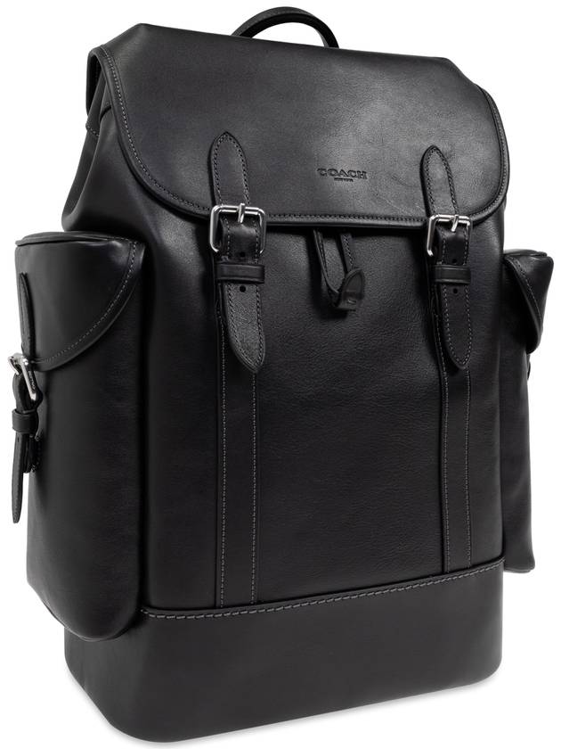 Coach Leather Backpack Hitch, Men's, Black - COACH - BALAAN 4