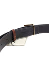 Reversible Checked Leather Belt Dark Birch Brown - BURBERRY - BALAAN 7