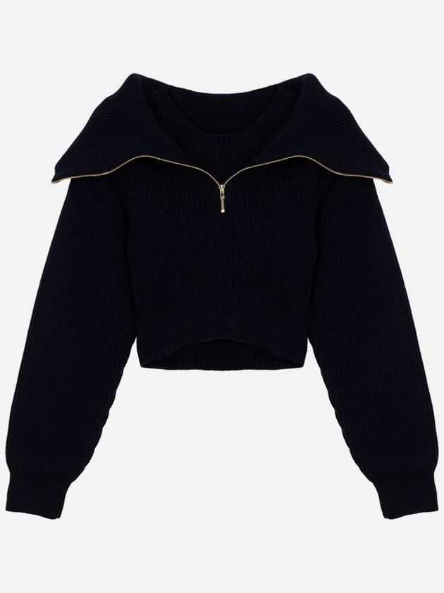 La maille Risoul knit top dark navy - JACQUEMUS - BALAAN 2