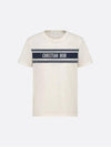 Cotton logo embroidered short sleeved T shirt - DIOR - BALAAN 2