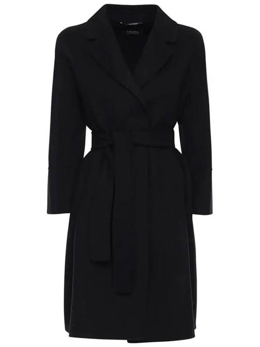 ARONA Belted Wool Coat Black 2390160439 013 - MAX MARA - BALAAN 2