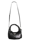 Soft Padded Nappa Leather Mini Bag Black - PRADA - BALAAN 6