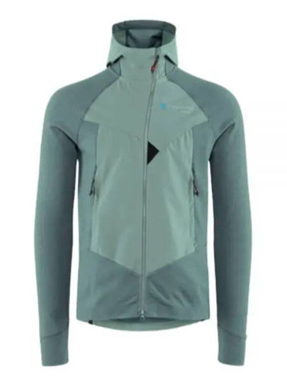 Men's Hugin Zip Up Hoodie Jade Green Frost Green - KLATTERMUSEN - BALAAN 2