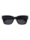 Eyewear Logo Square Acetate Sunglasses Black - GUCCI - BALAAN 1