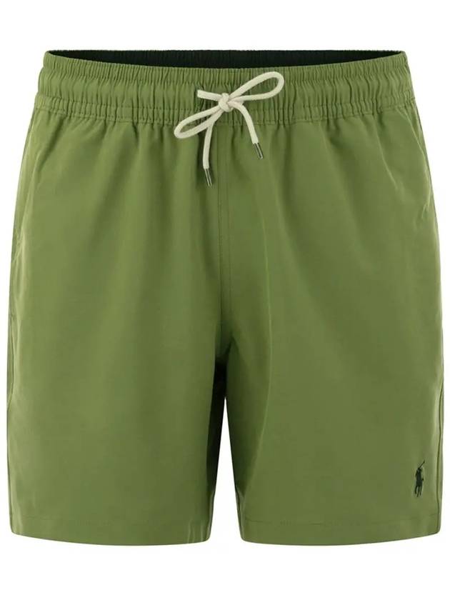 Logo Drawstring Swim Shorts Green - POLO RALPH LAUREN - BALAAN 3