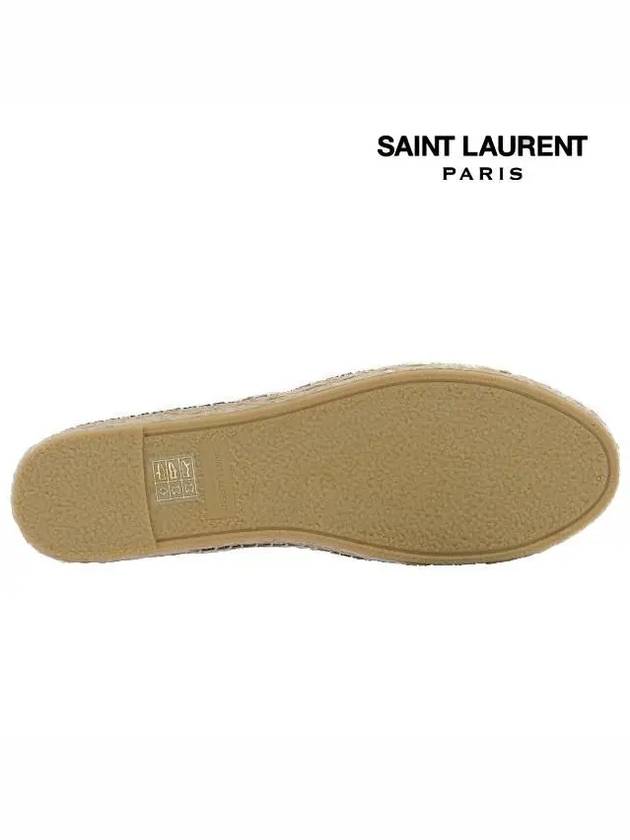 Leather Espadrilles Black - SAINT LAURENT - BALAAN 5