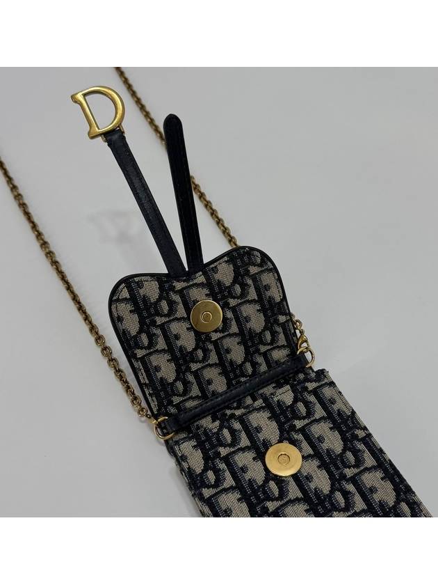 Oblique Chain Phone Holder Bag Cross S5641CTZQ M928 - DIOR - BALAAN 7