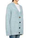 Botanical Dyed V-Neck Knit Cardigan Pale Blue - MAISON MARGIELA - BALAAN 4