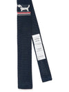 Hector Pointel Knit Silk Tie Navy - THOM BROWNE - BALAAN 2