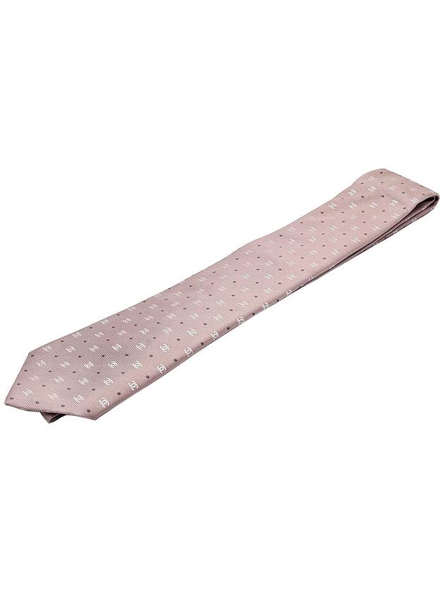 Chaenl pink CC logo silk tie - CHANEL - BALAAN 1