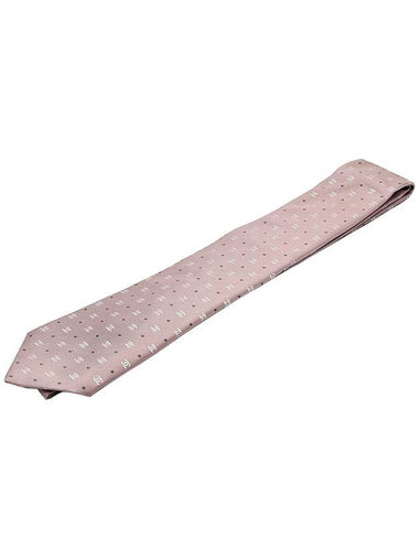 Chaenl pink CC logo silk tie - CHANEL - BALAAN 1