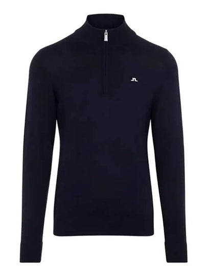 Kian Half Zip-Up Knit Top Navy - J.LINDEBERG - BALAAN 2