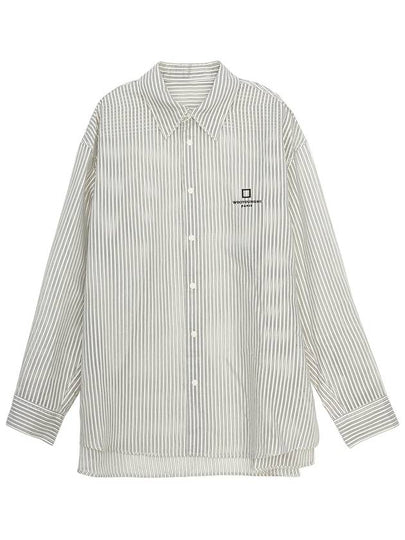 striped long sleeve shirt gray - WOOYOUNGMI - BALAAN 2