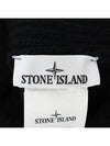 Logo Knit Beanie Black - STONE ISLAND - BALAAN 6