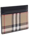 Vintage Check Card Wallet Beige - BURBERRY - BALAAN 4