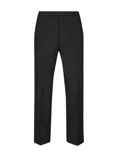 Wool Blend Straight Pants Black - GUCCI - BALAAN 2